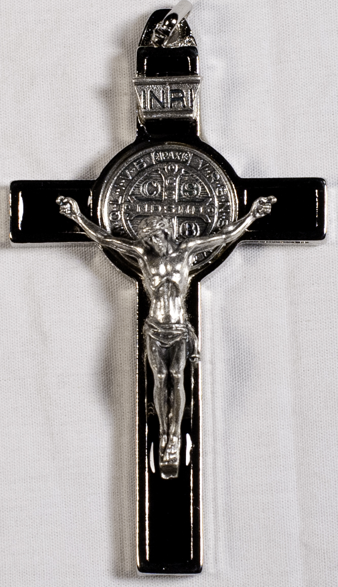 St. Benedict Crucifix Blck Pls