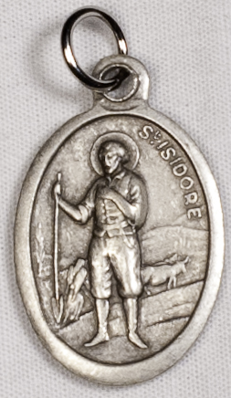 St. Isidore OX Saint Medal