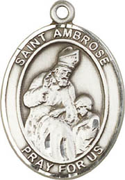 St. Ambrose SS Saint Medal