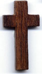 Wood Walnut Cross