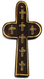 Crosses: Large Carved Wood Cross (Sz 7)