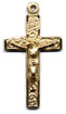 Crucifixes: Inlaid (Size 4) 14kt*
