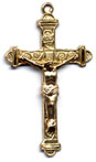 Crucifixes: Inlaid (Size 6) 14kt*