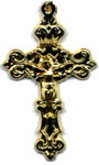 Crucifixes: Solid Filagree GP Size 5