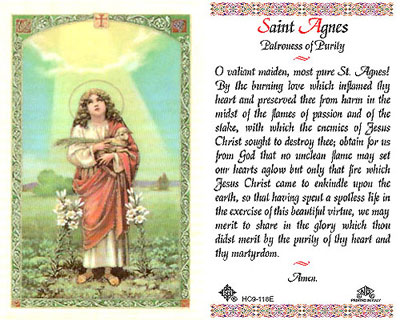 Holy Cards: Agnes