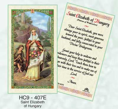 Holy Cards: Elizabeth of Hungary Holy Card