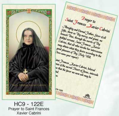 Holy Cards: Francis Xavier Cabrini Holy Card