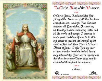 Holy Cards: Christ the King