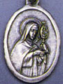 Religious Medals: St. Clare OX Saint Medal