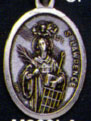 Religious Medals: St. Lawrence OX Saint Medal