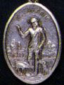 Religious Medals: St. Lazarus OX Saint Medal