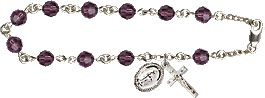Rosary Bracelets: Rosary Bracelet - Amethyst
