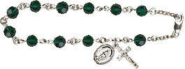Rosary Bracelets: Rosary Bracelet - Emerald