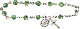 Rosary Bracelets: Rosary Bracelet - Peridot