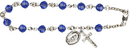 Rosary Bracelets: Rosary Bracelet - Sapphire