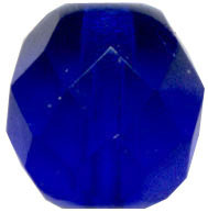 Glass Beads: AB Cz FP Cobalt Glass 8mm