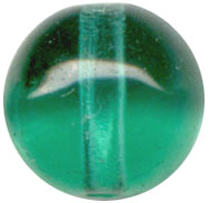 Glass Beads: Druk Teal Glass 8mm