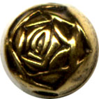 Metal Beads: Rosebud Antiqued GP 6mm