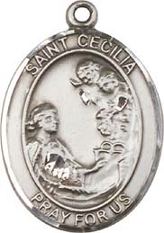 Religious Medals: St. Cecilia SS Saint Medal