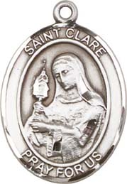 St. Clare SS Saint Medal