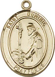 Religious Medals: St. Dominic GF Saint Medal