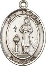 St. Genesius of Rome SS Medal