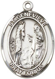 Religious Medals: St. Genevieve SS Saint Medal