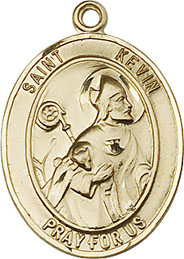 Religious Medals: St. Kevin GF Saint Medal