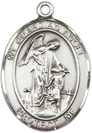 Religious Medals: Guardian Angel SS Saint Medal