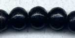 Bulk Beads: Wd Ebony Black Rnd 8mm