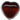 Glass Beads: Heart Garnet Red 6mm