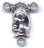 Rosary Centers : Silver Colored: Mary and Child Size 2 OX