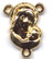 Rosary Centers : Gold Colored: Mary and Child Size 5 GP