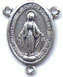 Rosary Centers : Silver Colored: Miraculous Size 6 SP