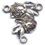 Rosary Centers : Sterling Silver: Roses Size 4 SS