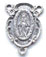 Rosary Centers : Silver Colored: Miraculous NS Size 3