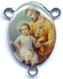 Rosary Centers : Silver Colored: St. Joseph and Jesus Center