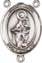 Rosary Centers : Sterling Silver: St. Jane of Valois SS Center