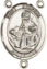 Rosary Centers : Sterling Silver: St. Dymphna SS Rosary Center