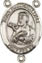 Rosary Centers : Sterling Silver: St. Francis Xavier SS Center