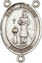 Rosary Centers : Sterling Silver: St. Genesius of Rome SS Center