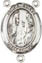 Rosary Centers : Sterling Silver: St. Genevieve SS Rosary Center