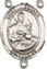 Rosary Centers : Sterling Silver: St. Gerard Majella SS Center