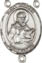 Rosary Centers : Sterling Silver: St. Isidore of Seville SS Ctr