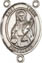 Rosary Centers : Sterling Silver: St. Lucia of Syracuse SS Ctr