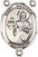 Rosary Centers : Sterling Silver: St. Matthew the Apostle SS Ctr