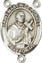 Rosary Centers : Sterling Silver: St. Martin de Porres SS Center