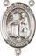 Rosary Centers : Sterling Silver: St. Valentine SS Rosary Center