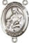 Rosary Centers : Sterling Silver: St. Agnes SS Rosary Center