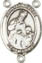 Rosary Centers : Sterling Silver: St. Ambrose SS Rosary Center